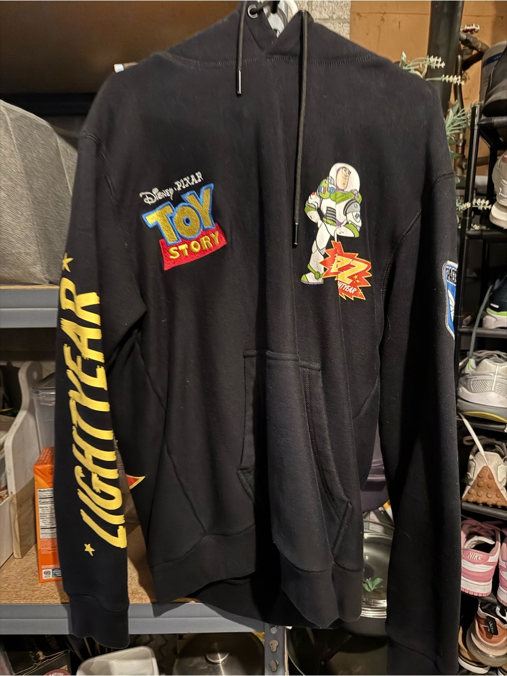 Toy Story Black Buzz Lightyear Kids Hoodie